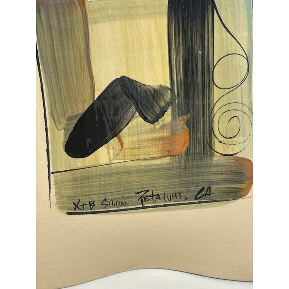 2010 Christy Beckwith Studio Art Pottery Petaluma 9.5" Square Tray -Double Sided - Picture 6 of 9